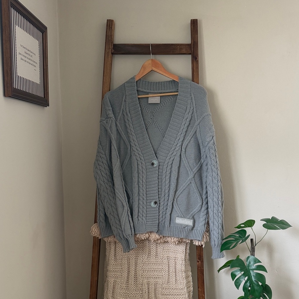 Taylor Swift Tourture Poets Gray Cardigan Sweater XS/SM